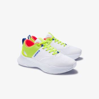 Lacoste Court-Drive Plus Textile Sneakers - Tenisky Dámské Bílé / Světle Zelene | CZ-C8nYXi